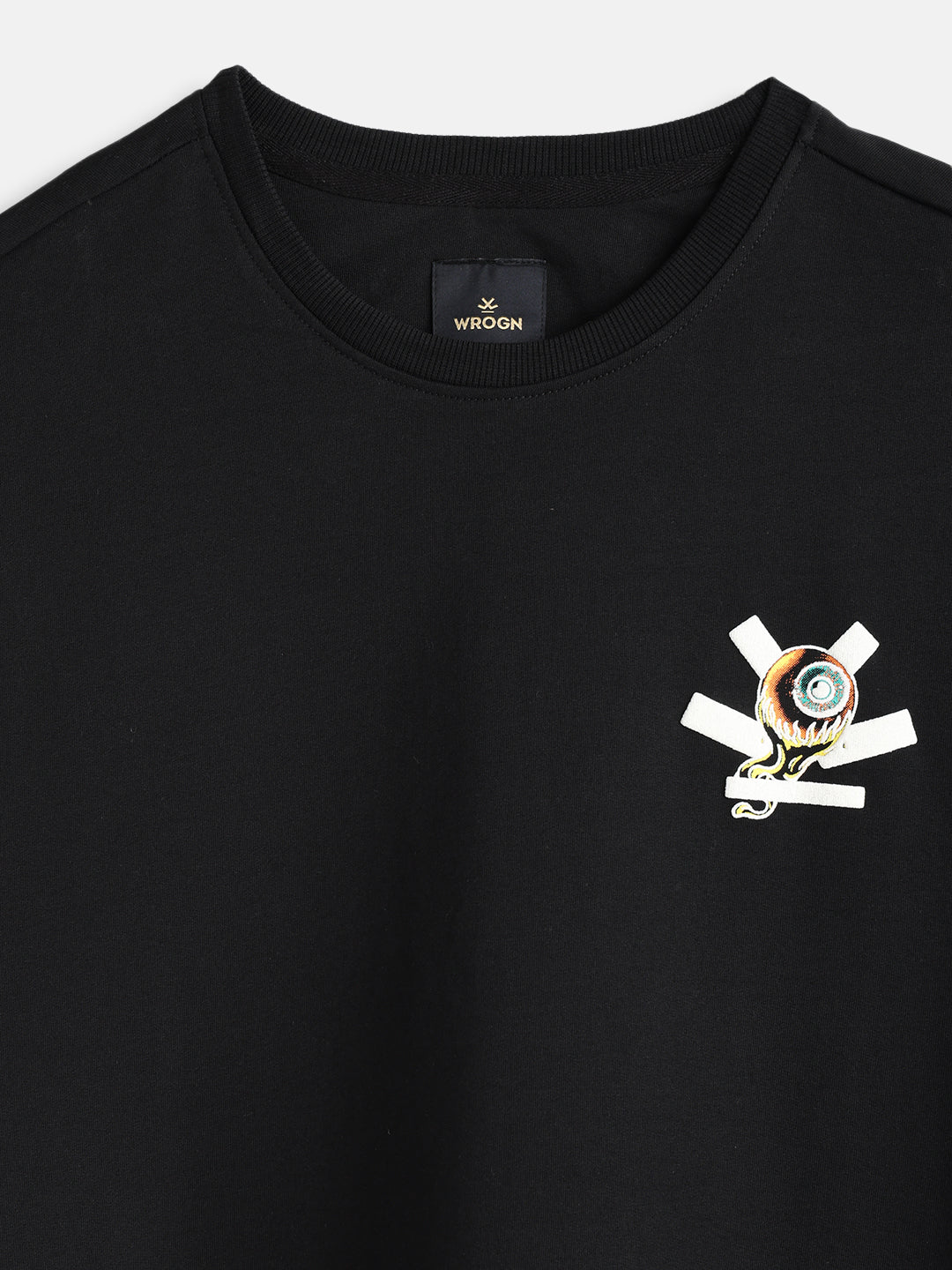 Bizarre Elements Inspired Oversized Back Print T-Shirt | Black