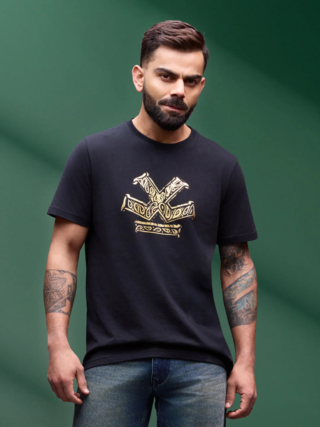 Bandana Printed T-Shirt | Black