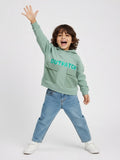 HOP Kids Sage Typographic Cotton-Blend Hoodie