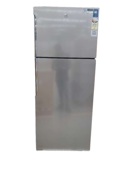 Electrolux 461L Frost Free Inverter Double Door Refrigerator, Top Freezer, TasteLockAuto & TasteGuard Technology, Arctic Silver Steel, UltimateTaste 500, ETB4600C-A | Open Box like New |