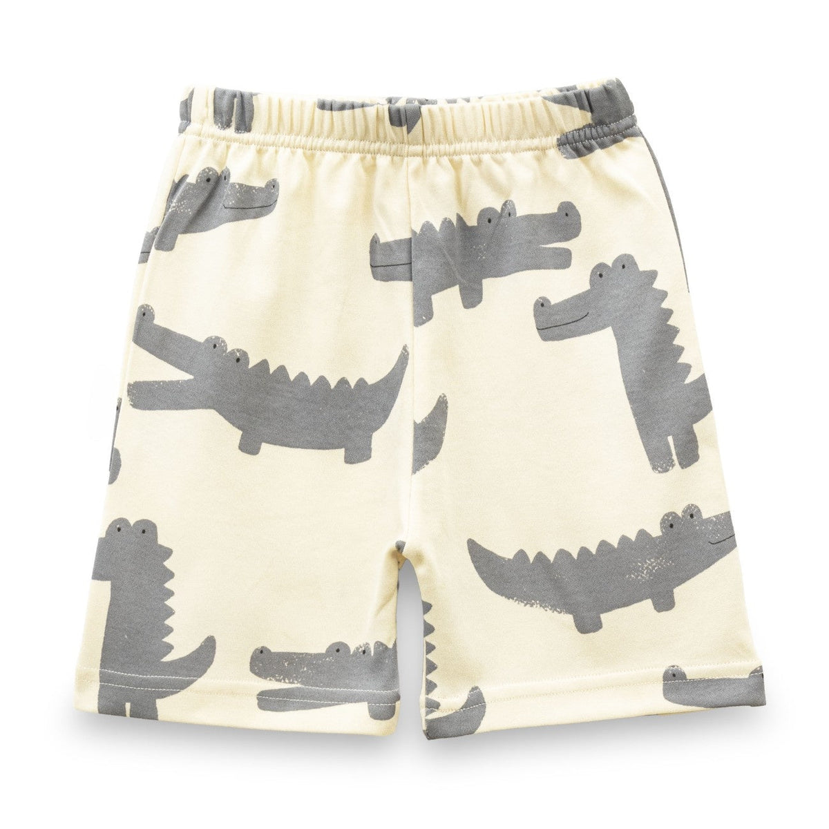 Croc Printed White Kids Clothing Set