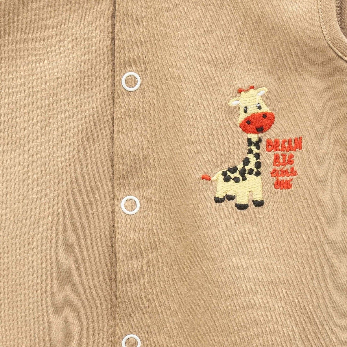 Giraffe Embroidered Baby Clothing Set