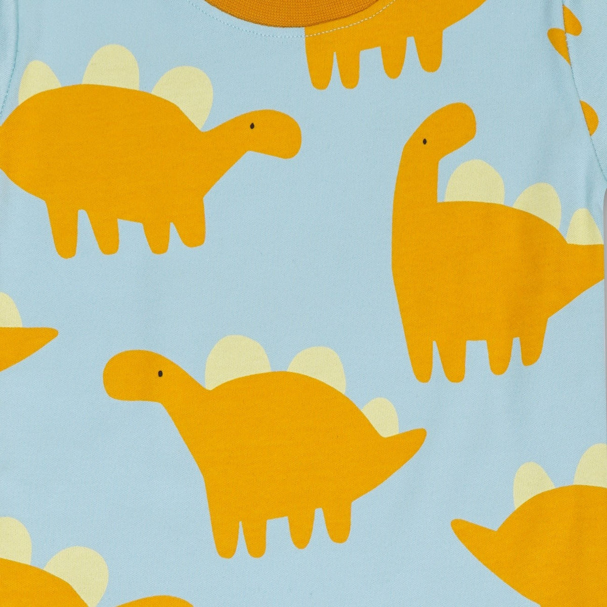 Yellow Dino Printed Kids Co-Ord Set