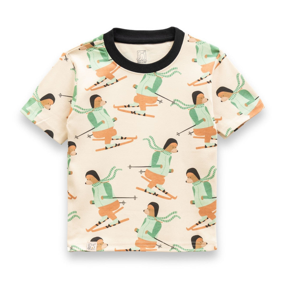 Woof Squard Printed Cream Kids Co-Ord Set