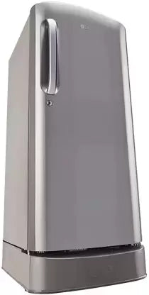 LG 185 L Direct Cool Single Door Refrigerator Shiny Steel, GL-D201APZU