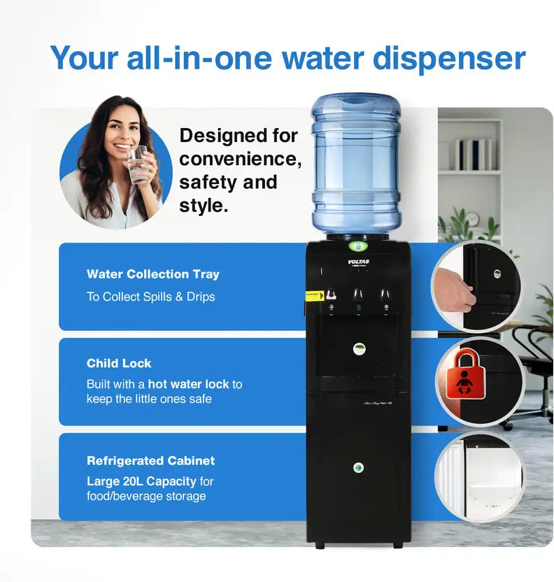 Voltas WD MINIMAGIC PEARL RB Bottled Water Dispenser