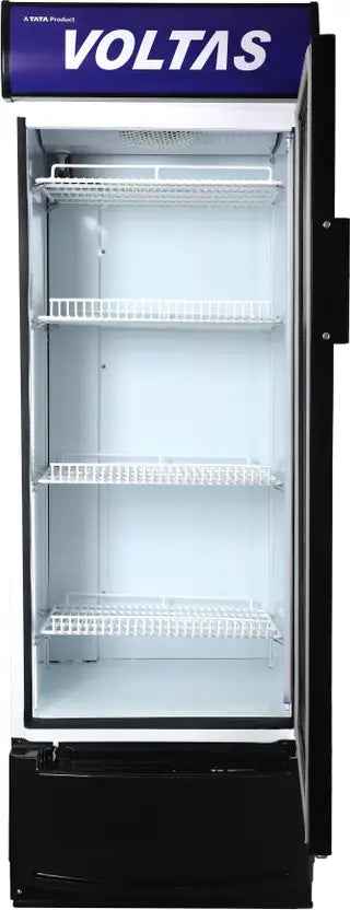 Voltas VC320 Visi Cooler Plastic Single Door, 320 Liters, Black