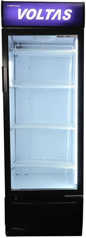 Voltas VC320 Visi Cooler Plastic Single Door, 320 Liters, Black